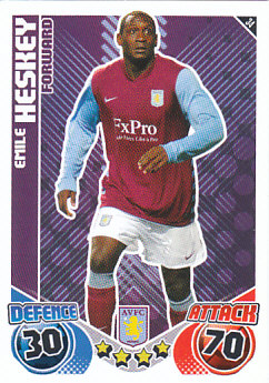 Emile Heskey Aston Villa 2010/11 Topps Match Attax #34